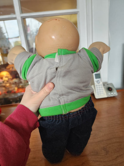 Vtg Cabbage Patch Kids Doll Bald Head Baby Boy 1978 Number 206