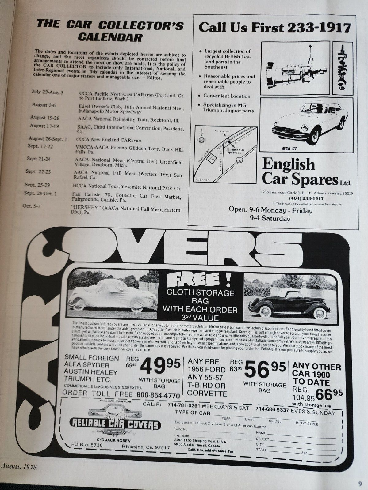 Aug 1978 For Pleasure and profit Car Collector