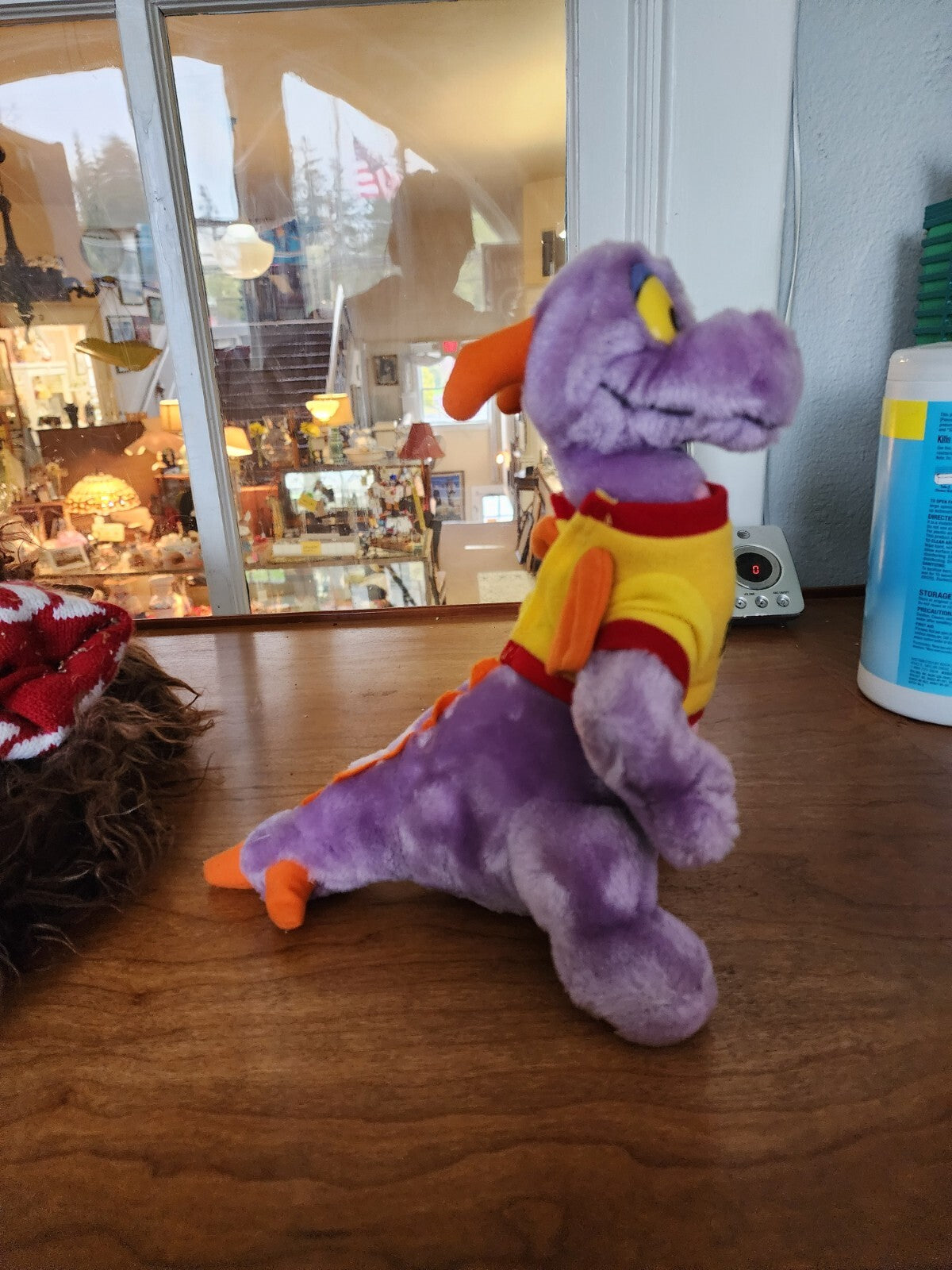 Vtg 80's Figment 11" Plush Purple Dragon Walt Disney World
