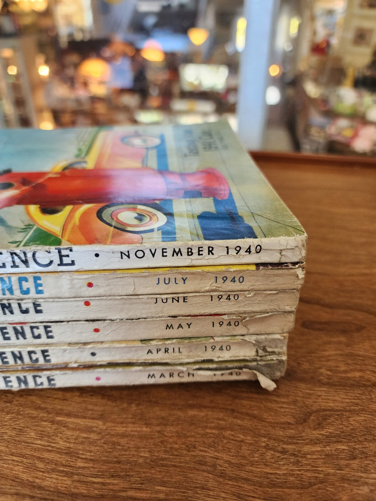 Lot of 6 Popular Science Magazines 1940
