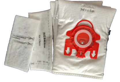 Miele AirClean FJM Dustbags / (4) Dustbags, (2) Filters