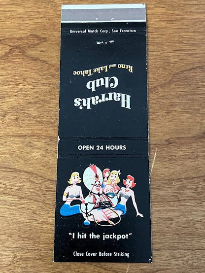 VINTAGE MATCHCOVERS - Club Harrah's Reno and Lake Tahoe - sold in a lot of 5