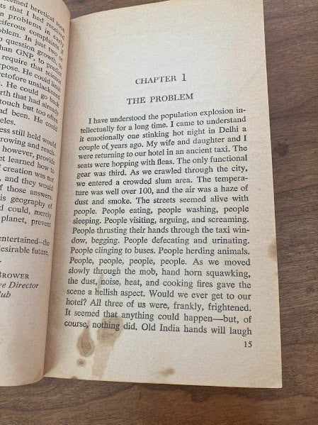 The Population Bomb by Dr. Paul R. Ehrlich