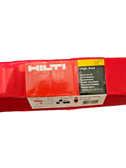 Hilti  DD BL 1/2” PL  Coring 2015351 High End Diamond Core Bit 12.7mm NEW