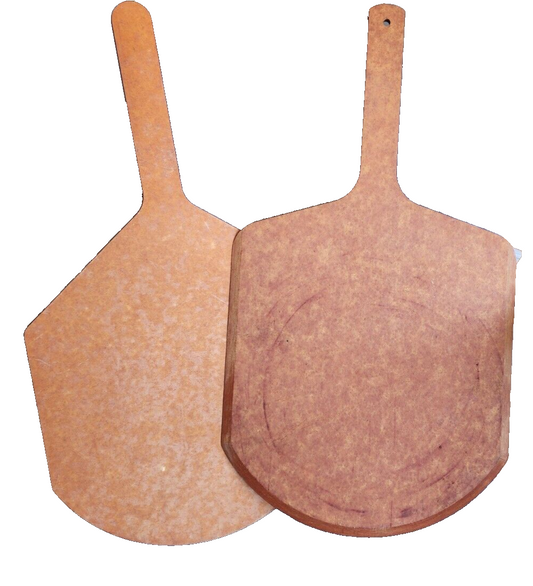 Set of 2 Pizza Peel Wooden Pizza Cutting Board Natural Pizza Paddle