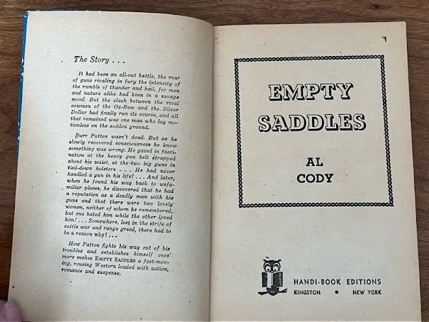 Handi-Book Western (lot of 2) - "The Fargo Kid" and "Empty Saddles"