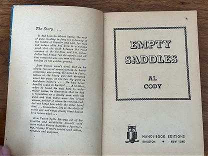 Handi-Book Western (lot of 2) - "The Fargo Kid" and "Empty Saddles"