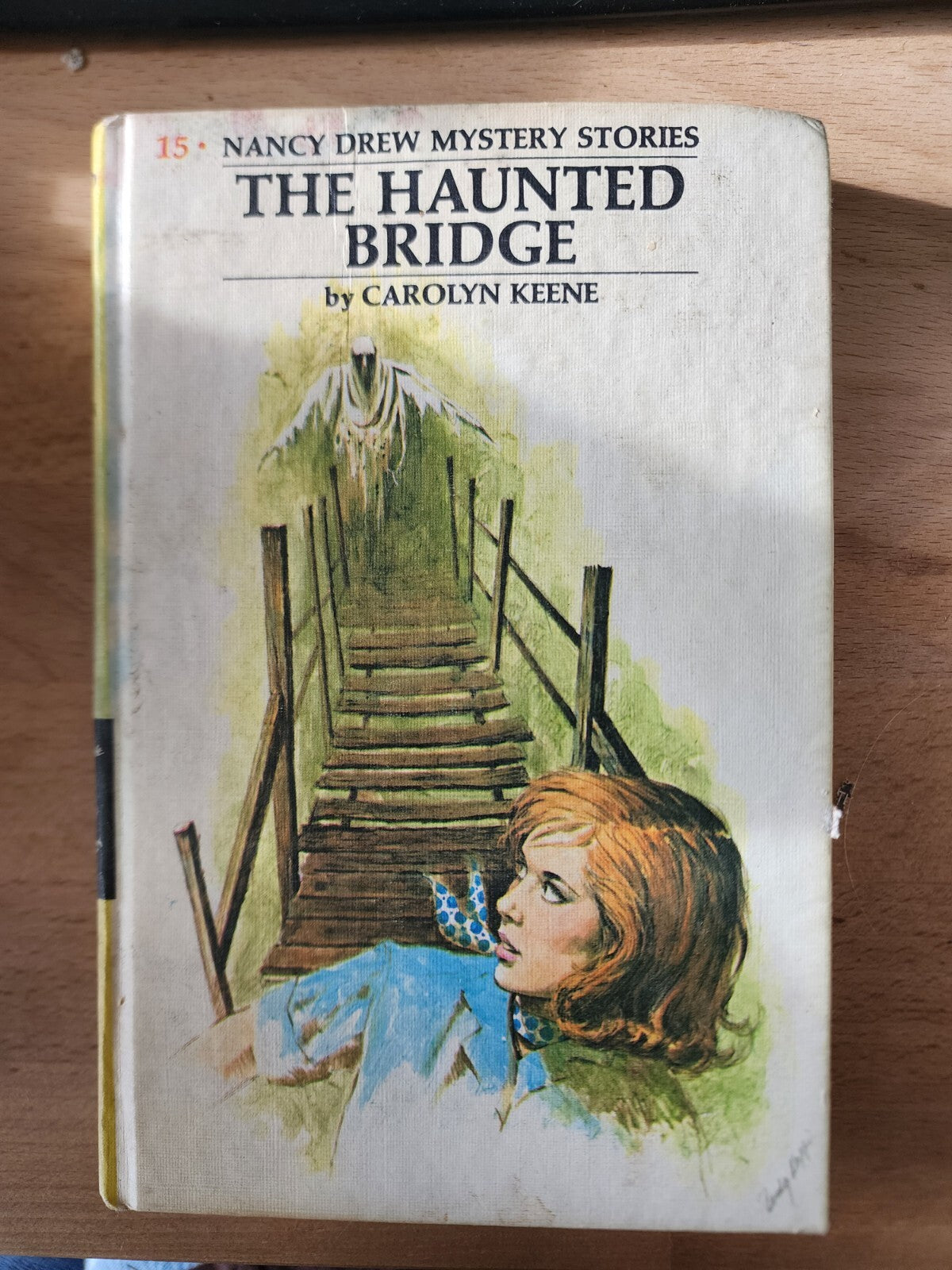 Nancy Drew #15 The Haunted Bridge Carolyn Keene Vintage Hardcover Book