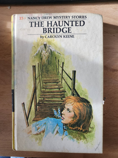 Nancy Drew #15 The Haunted Bridge Carolyn Keene Vintage Hardcover Book