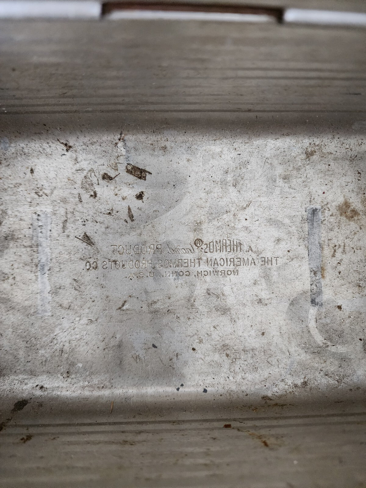 Vintage Thermos Brand Products V Dome Lunch Box