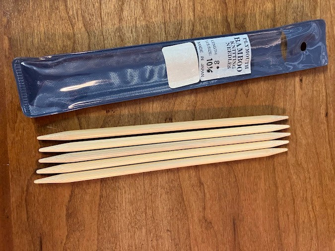 Plymouth - BAMBOO Knitting Needles - Length 8" Size 10 1/2 - Made in Japan