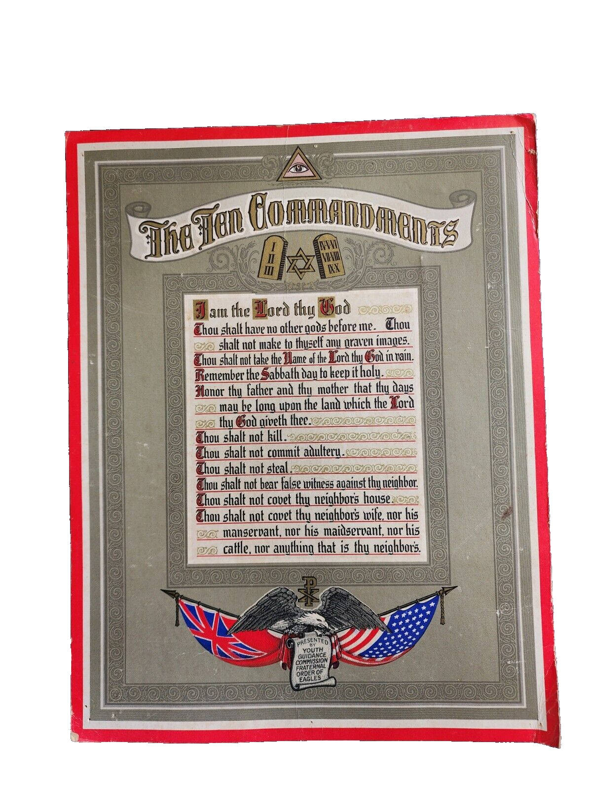 Copy of the 10 commandments photo