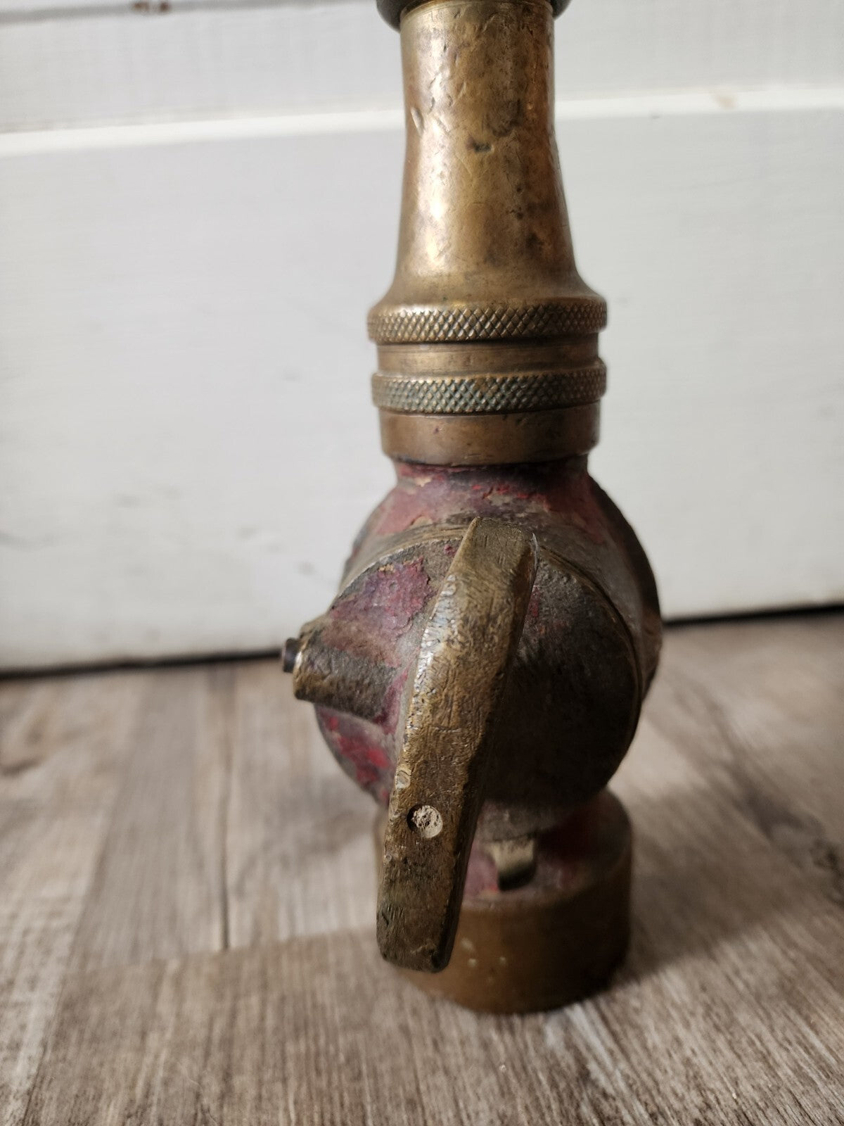 Antique Brass Fire Fighting Hose Nozzle