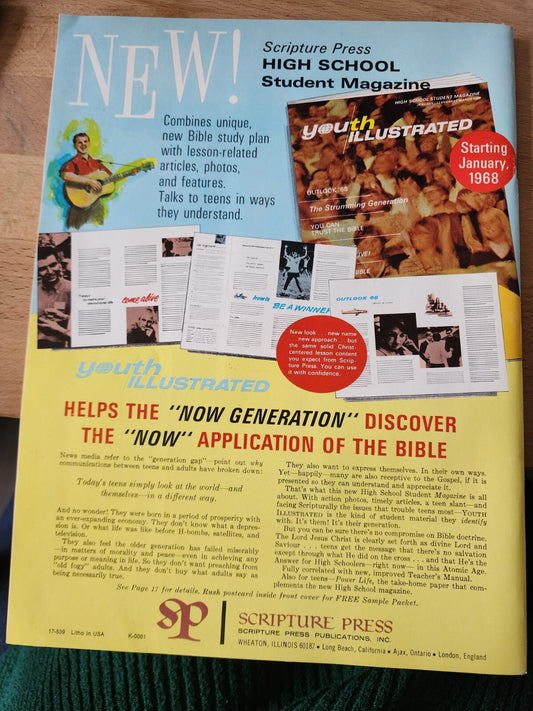Vintage 1968 Scripture Press Catalog