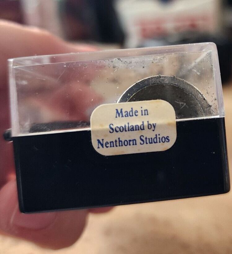 Silver Thimble Made in Scotland by Northern Studios Man Holding Pipe Bags
