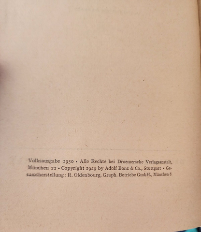 Der Herrgottschnitzer von Ammergau By Ludwig Ganghofer 1950