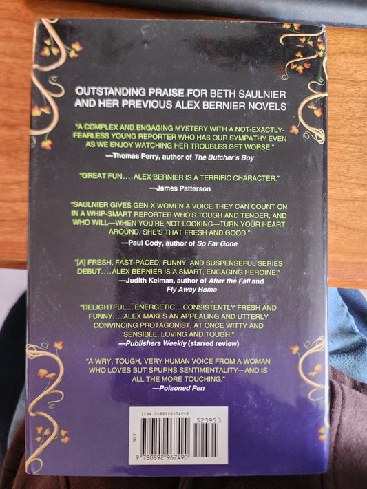 HC Book Bad Seed by Beth Saulnier, an Alex Bernier Mystery , 2002