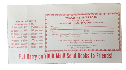 1964 Barry Goldwater Trading Stamps