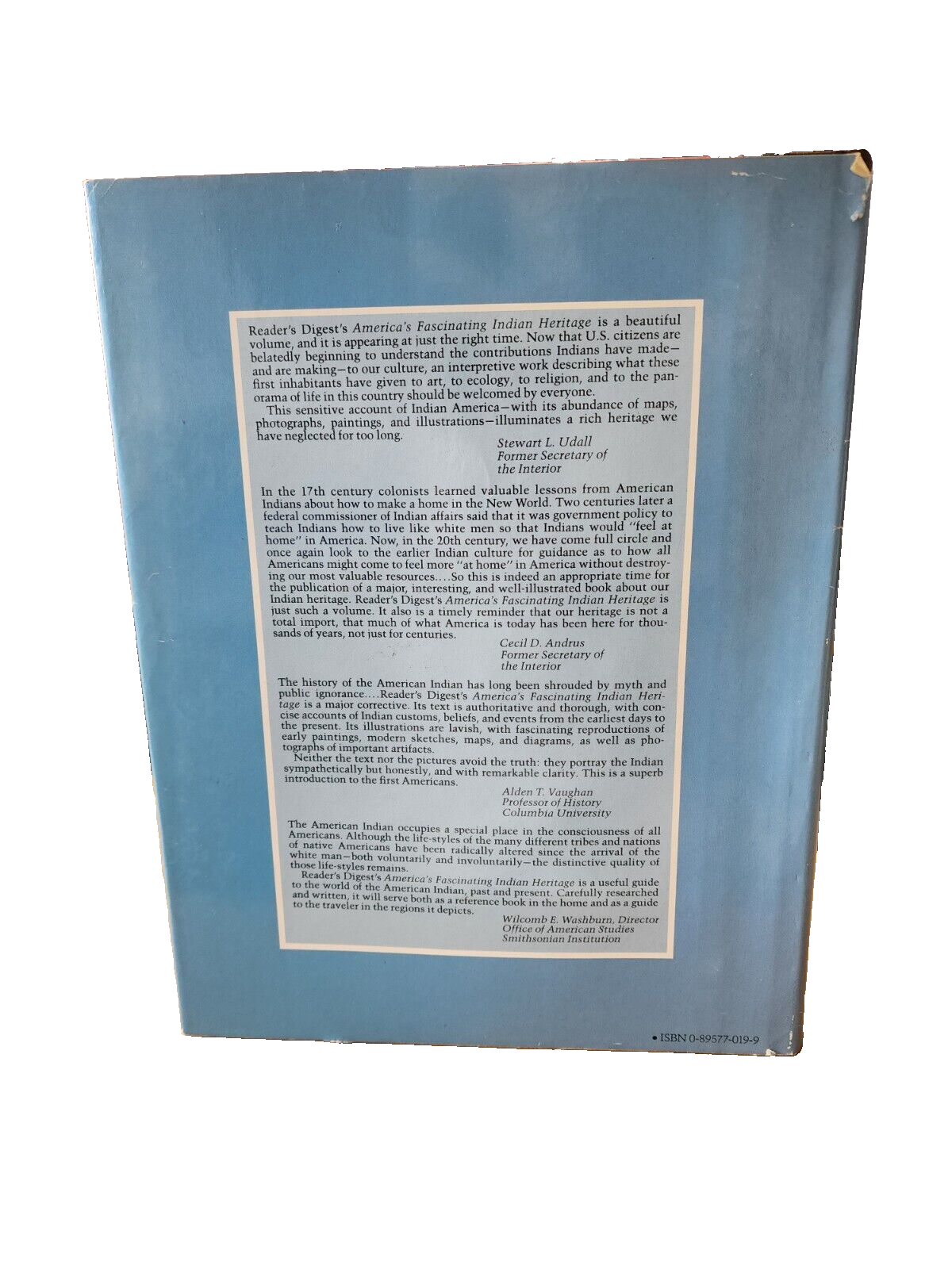 America's Fascinating Indian Heritage by Reader's Digest Editors 1986