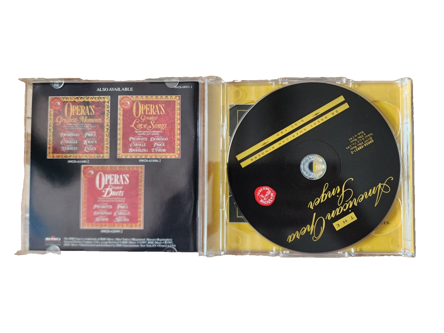 The American Opera Singer - 36 Great American Singers - 2 Disc Set CD - GOOD