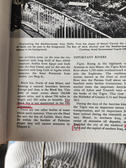 Vintage BAKER'S BIBLE ATLAS CHARLES F. PFEIFFER Hardcover 1975