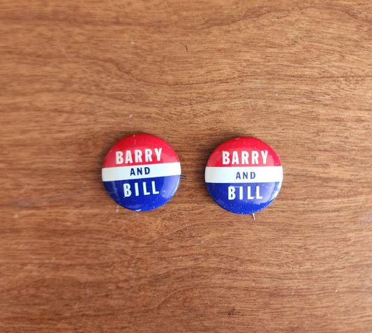 “Barry And Bill” Goldwater and Miller Election Pin