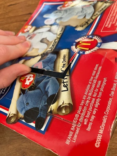 Ty Beanie Baby - Lefty the Donkey