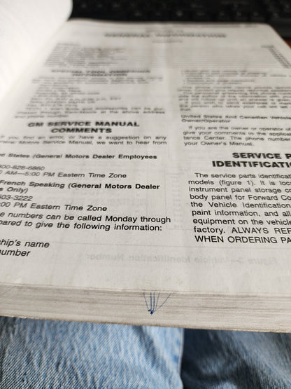 1995 Light Duty Pickup Truck Unit Repair Manual