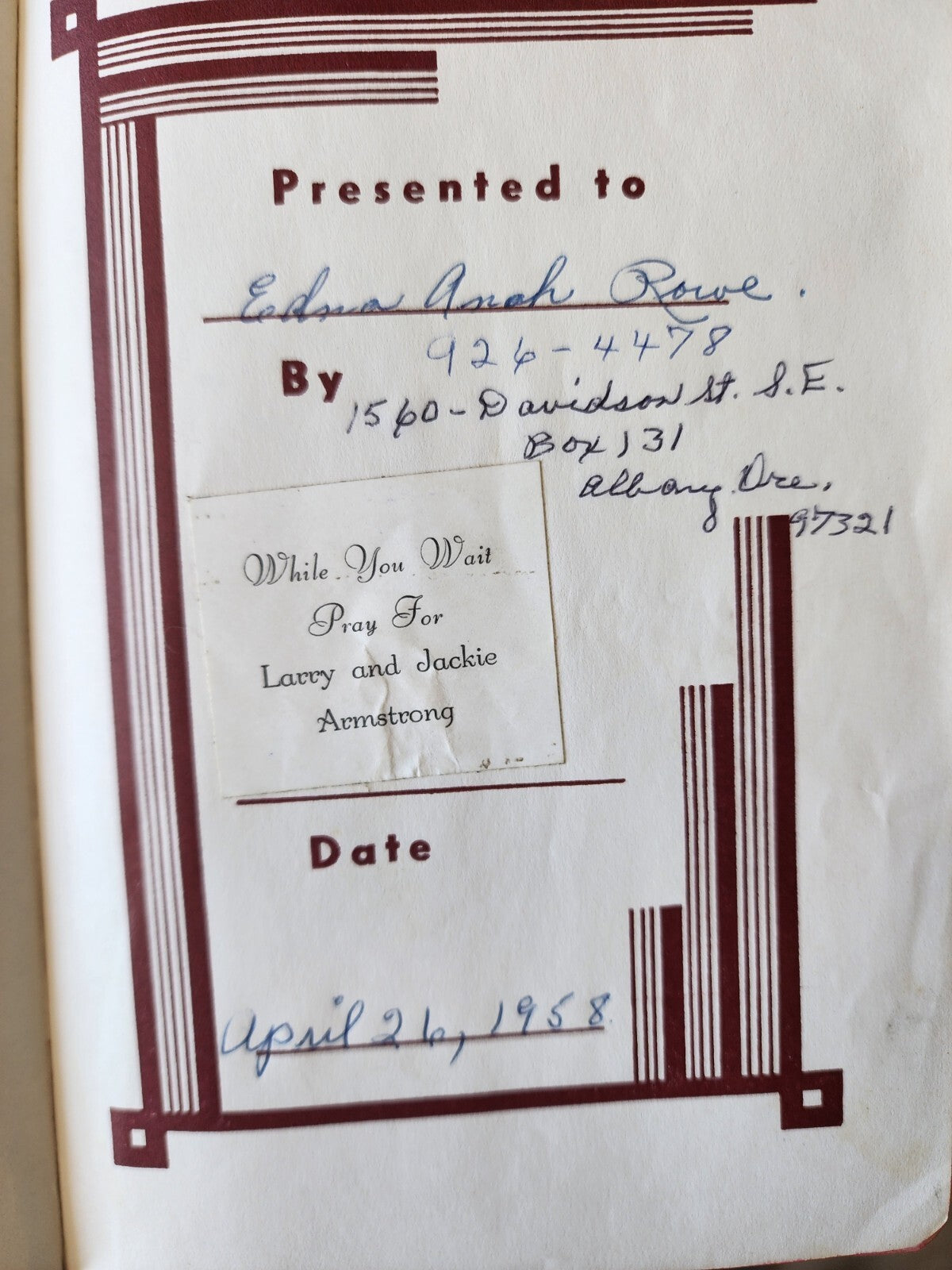 Holy Bible Containing the Old and New Testament by American Bible Society 1952