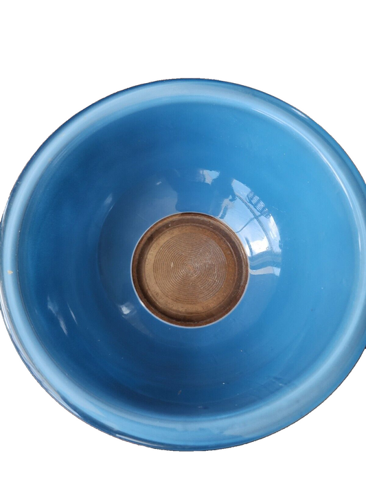 Set of 2 PYREX Moody Blues Mixing Bowl 323 322 Blue Clear Bottom - Vintage