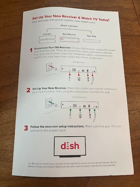 Dish Hopper With Sling Black Blockbuster Main Board