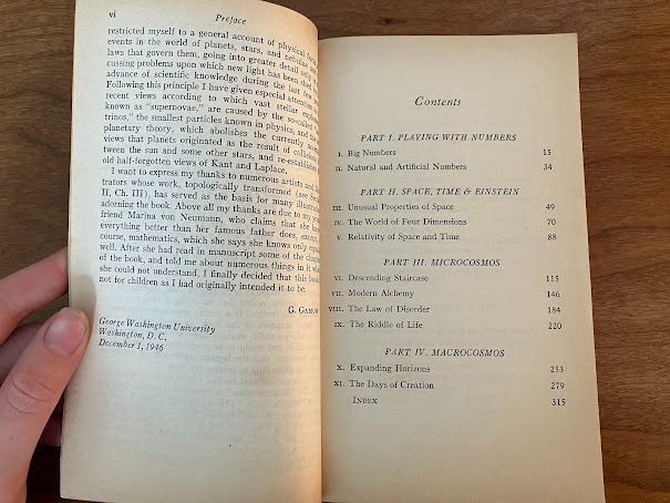 One Two Three. Infinity by George Gamow