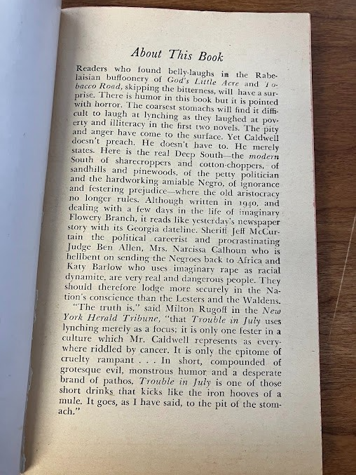 Vtg Paperbacks by Erskine Caldwell - lot of 5