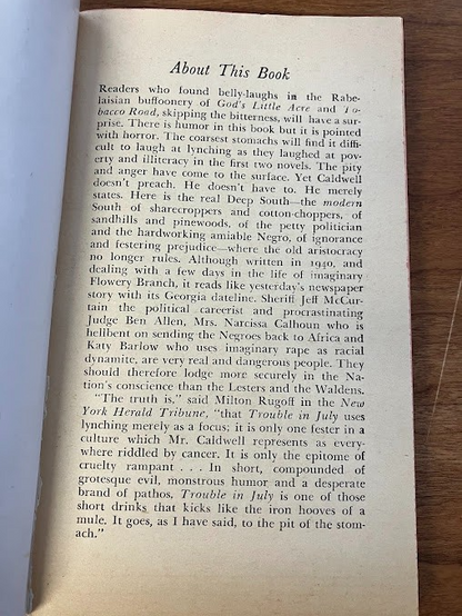 Vtg Paperbacks by Erskine Caldwell - lot of 5