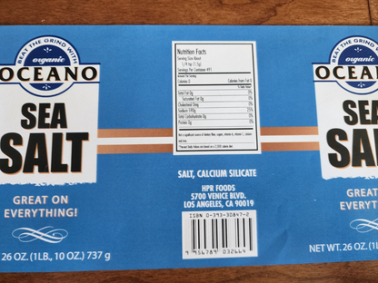 Organic Oceano Sea Salt Sticker Prop