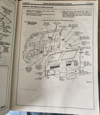 1989 Ford Compact Truck Factory Shop Service Repair Manual Set of 2