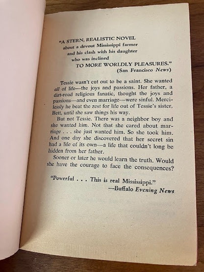 Vtg Paperback - Cotton Country (The Fingers Of Night) - Hubert Creekmore