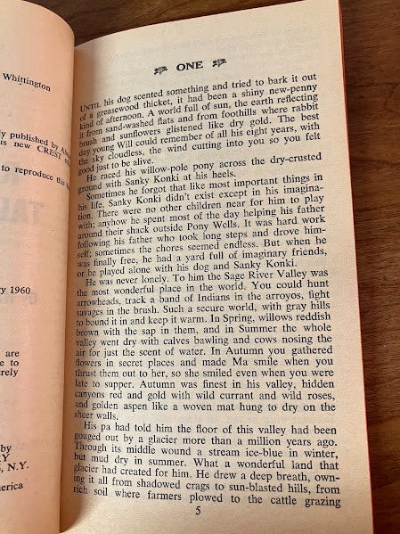 Crest Book: Trouble Rides Tall by Harry Whittington