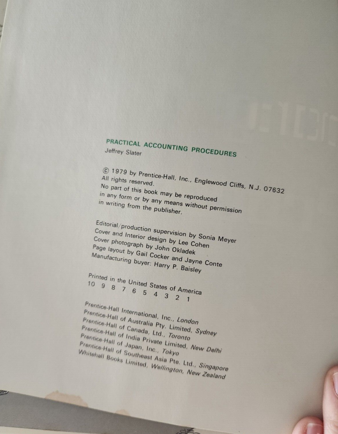 Practical Accounting Procedures by Jeffrey Slater