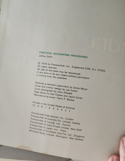 Practical Accounting Procedures by Jeffrey Slater