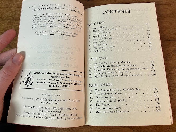 Vtg Paperbacks - lot of 3 - Erskine Caldwell