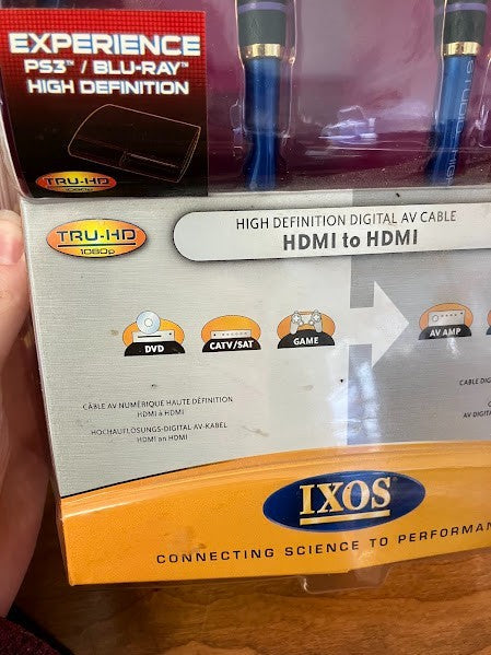 IXOS: Blue HDMI Cables - 1.0 meter (3.2ft)