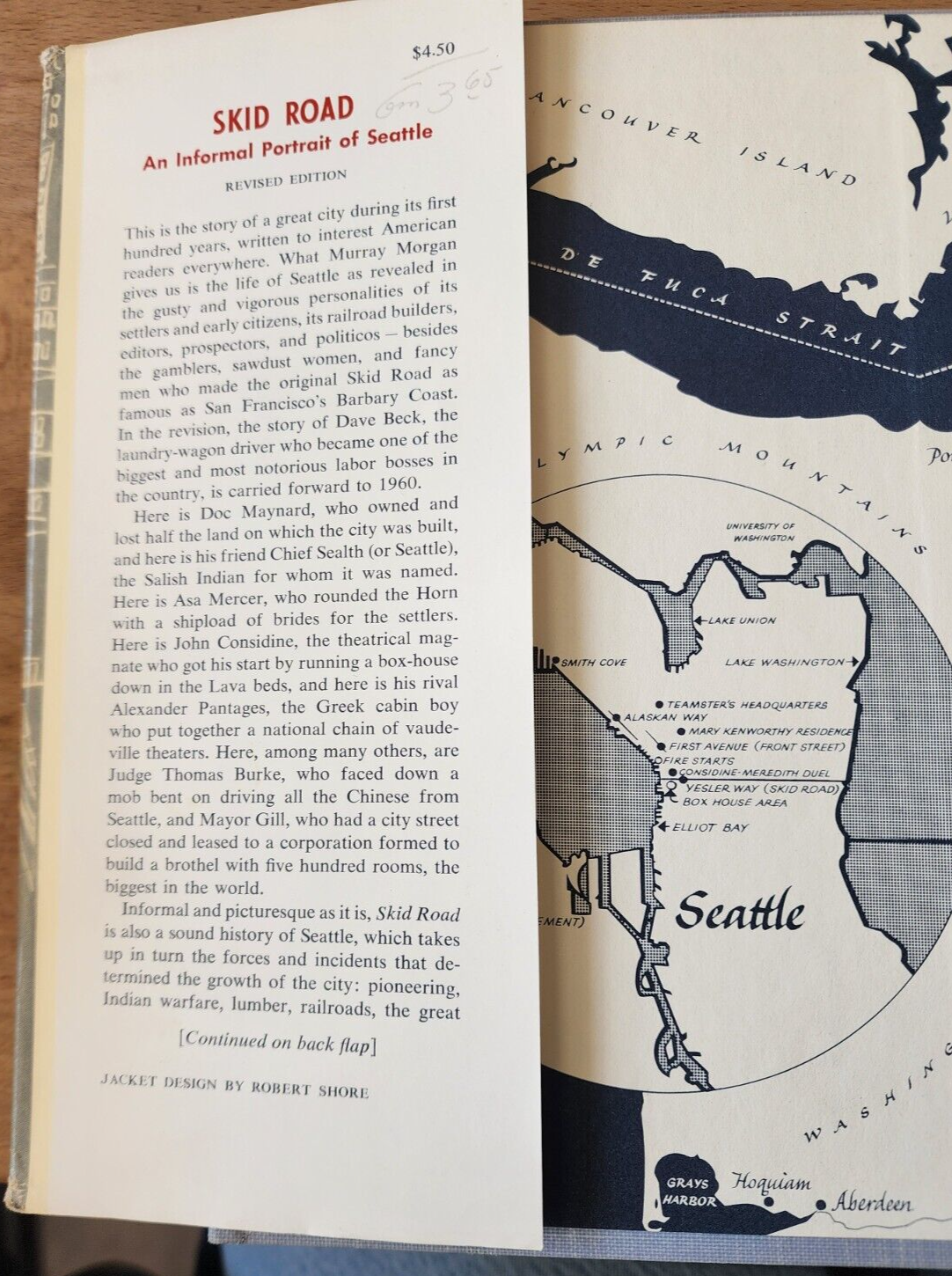 Skid Road: An Informal Portrait of Seattle – Murray Morgan 1960 Revised
