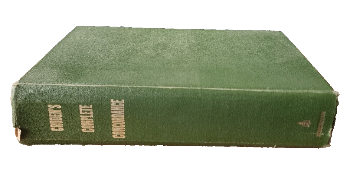 VTG Cruden's Complete Concordance Old New Testaments HC 1968 Zondervan