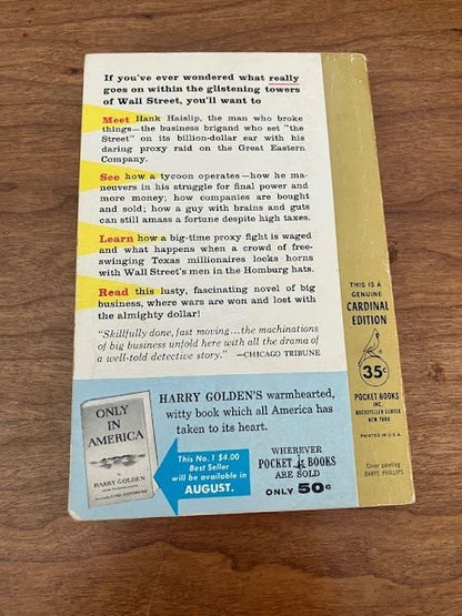 Vtg Pocket Book - THE MAN WHO BROKE THINGS by John Brooks