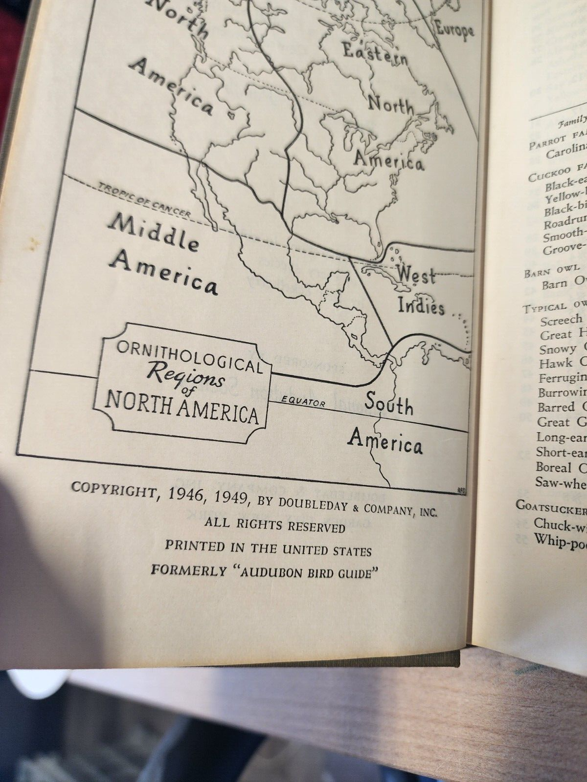Audubon Land Bird Guide by Richard H. Pough HB - 1949