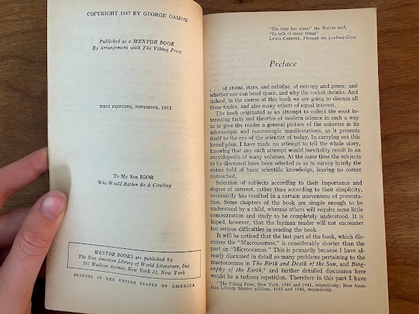 One Two Three. Infinity by George Gamow