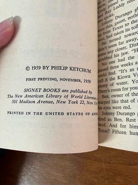 A Signet Book: THE DEAD SHOT KID by PHILIP KETCHUM
