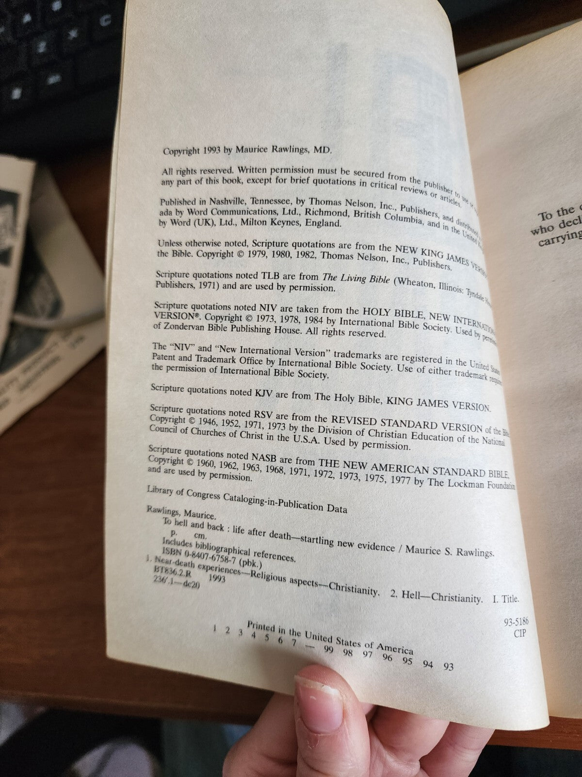 To Hell and Back by Rawlings, Maurice