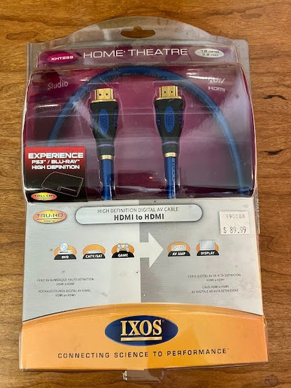 IXOS: Blue HDMI Cables - 1.0 meter (3.2ft)